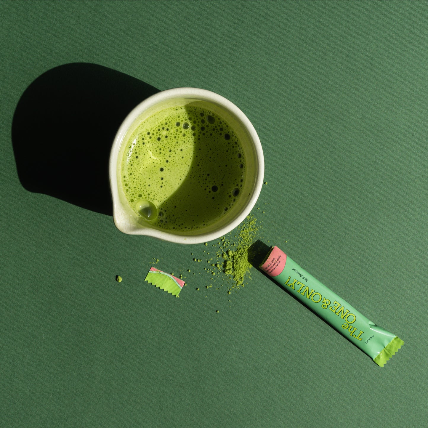 The One & Only single-use matcha sachet