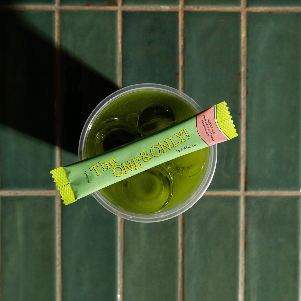 The One & Only single-use matcha sachet