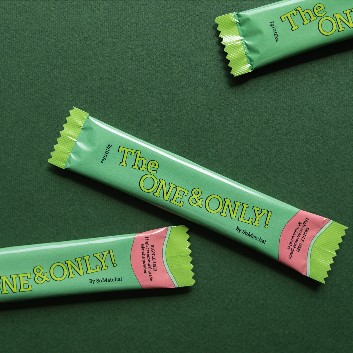 The One & Only single-use matcha sachet